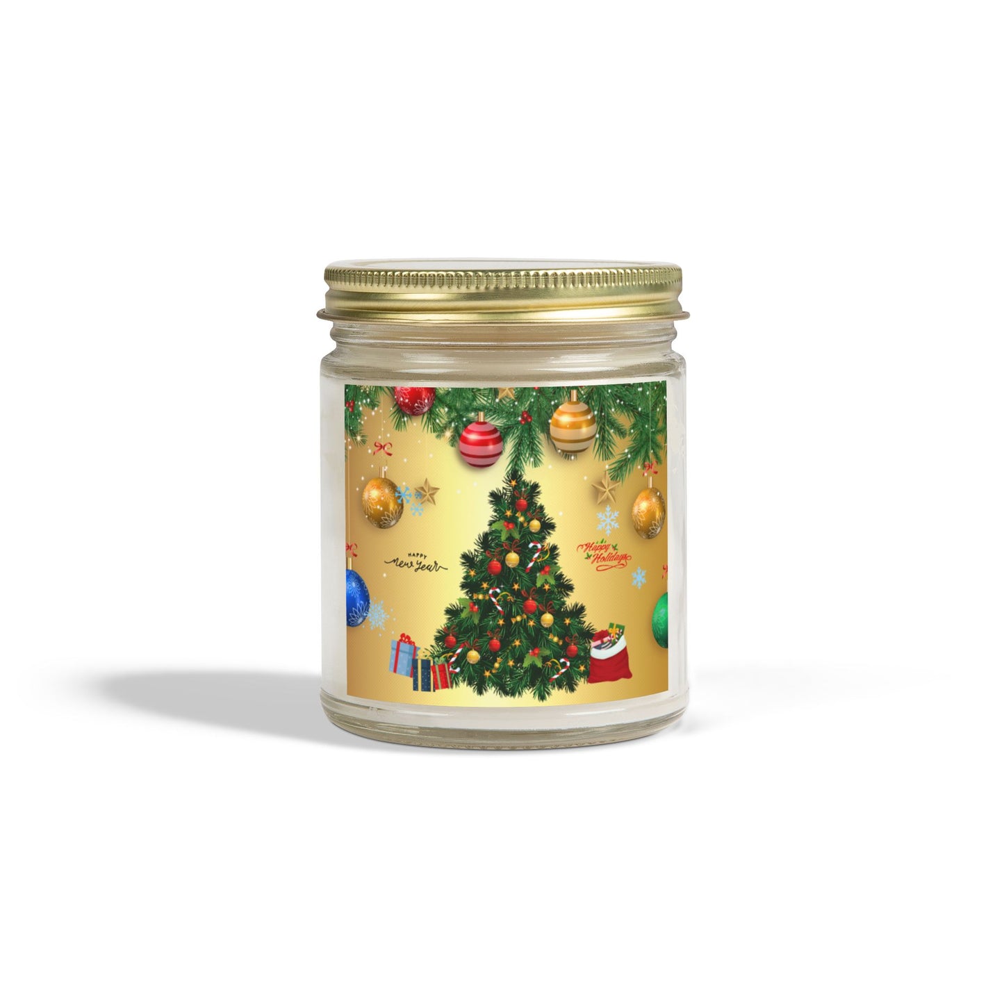 Christmas Tree - Scented Candles, Coconut Apricot Wax (4oz, 9oz)