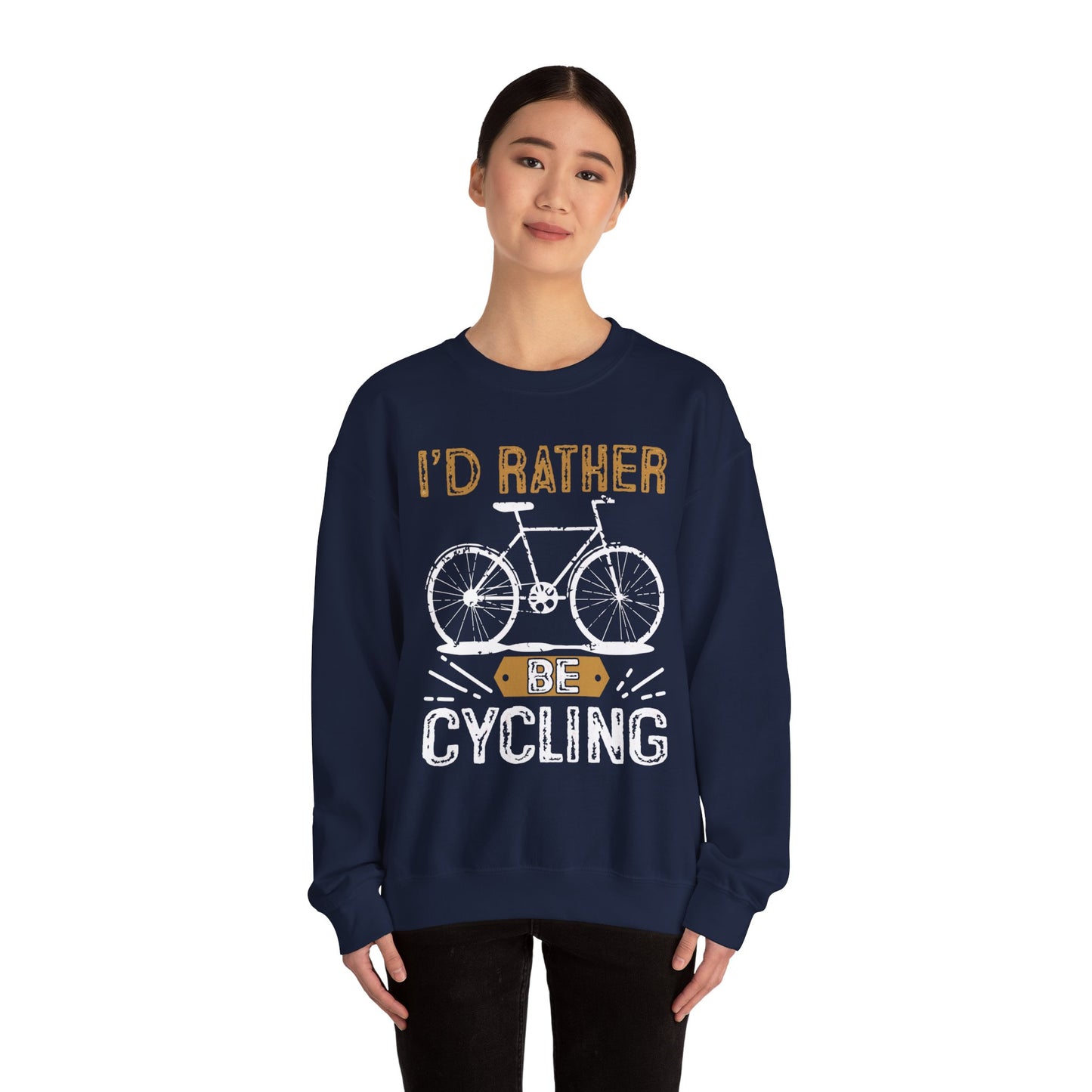 I'd Rather Be Cycling - Unisex Heavy Blend™ Crewneck Sweatshirt