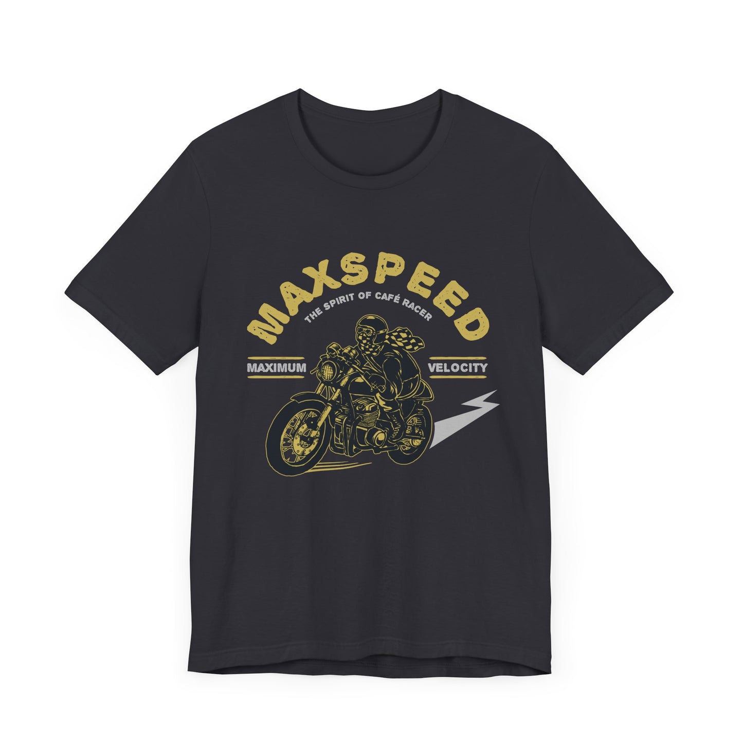 Maxspeed, The Spirit of Cafe Racer - Unisex Jersey Short Sleeve Tee - 13636