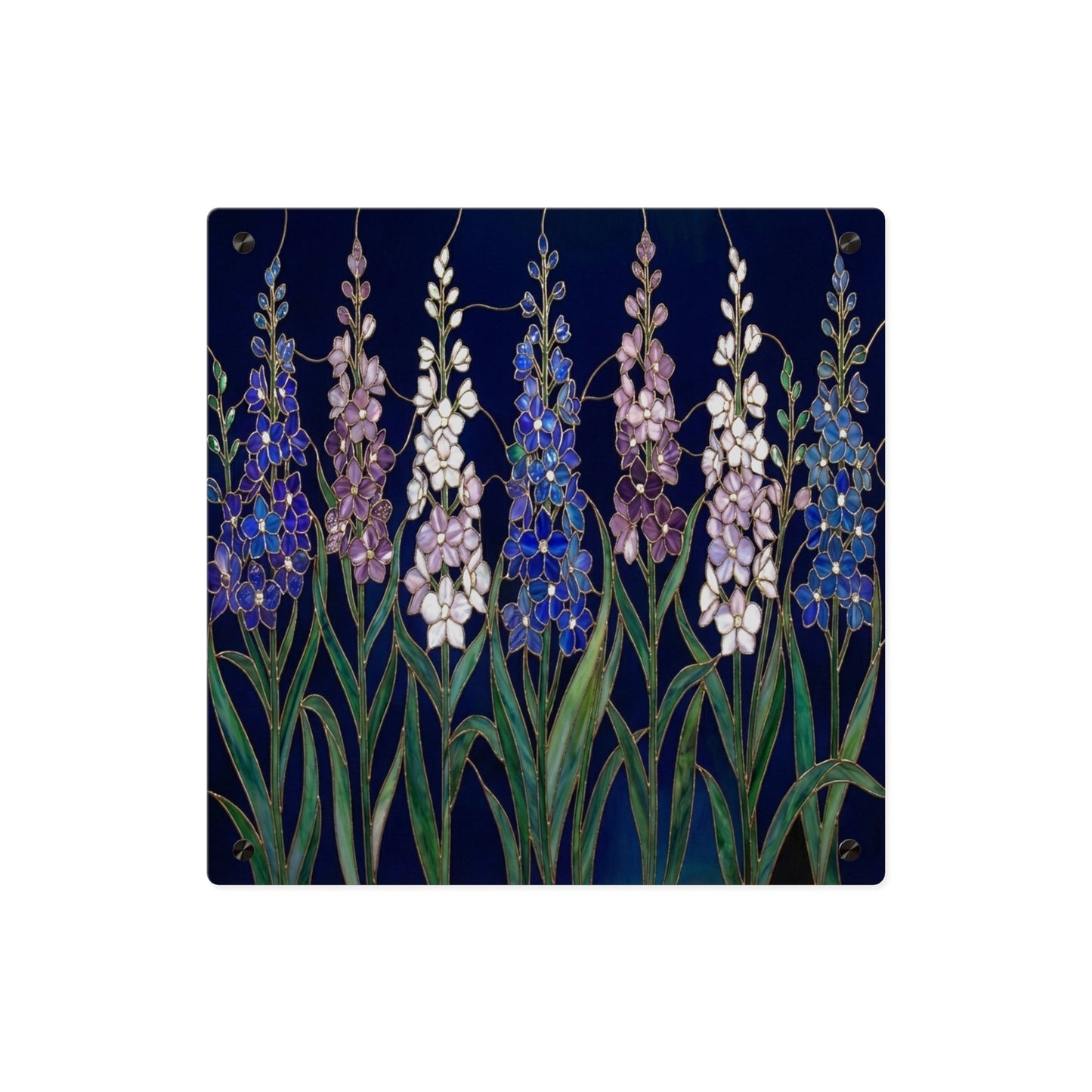 Larkspur Floral Acrylic Wall Art — 14605