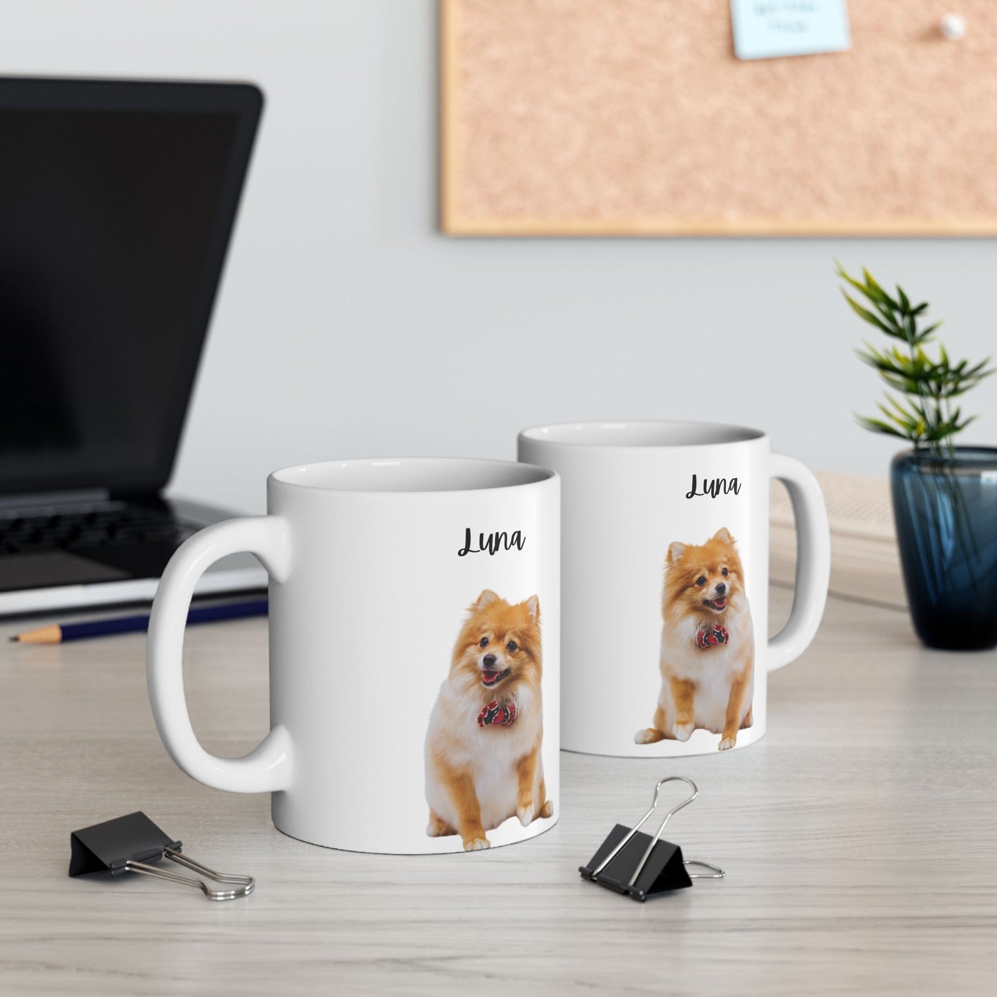 Personalised Dog Ceramic Mug for Dog Lovers, Cute Pet Gift, Animal Lover's Coffee Cup, Personalized Dog Mug - 14178