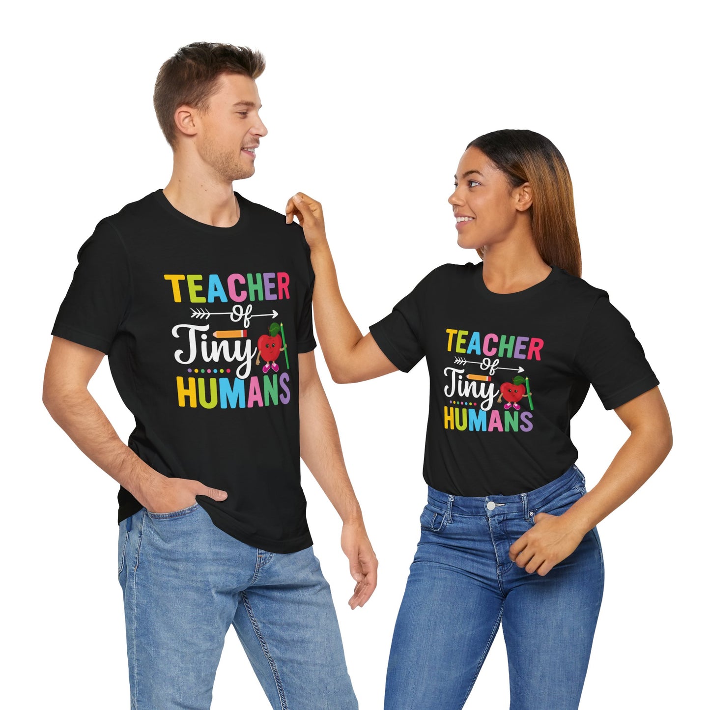 Teacher Of Tine Humans - Unisex Jersey Short Sleeve Tee