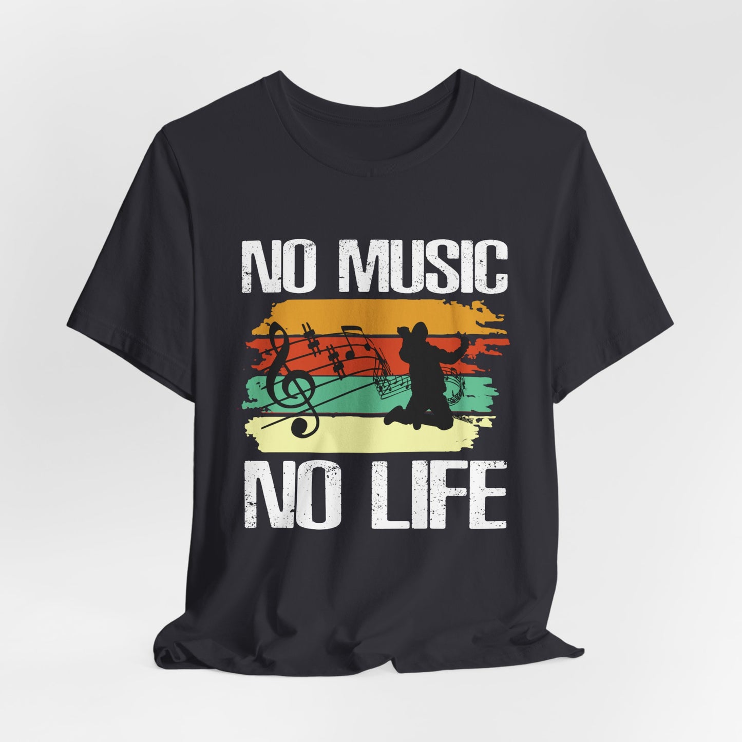 No Music No Life - Unisex Jersey Short Sleeve Tee