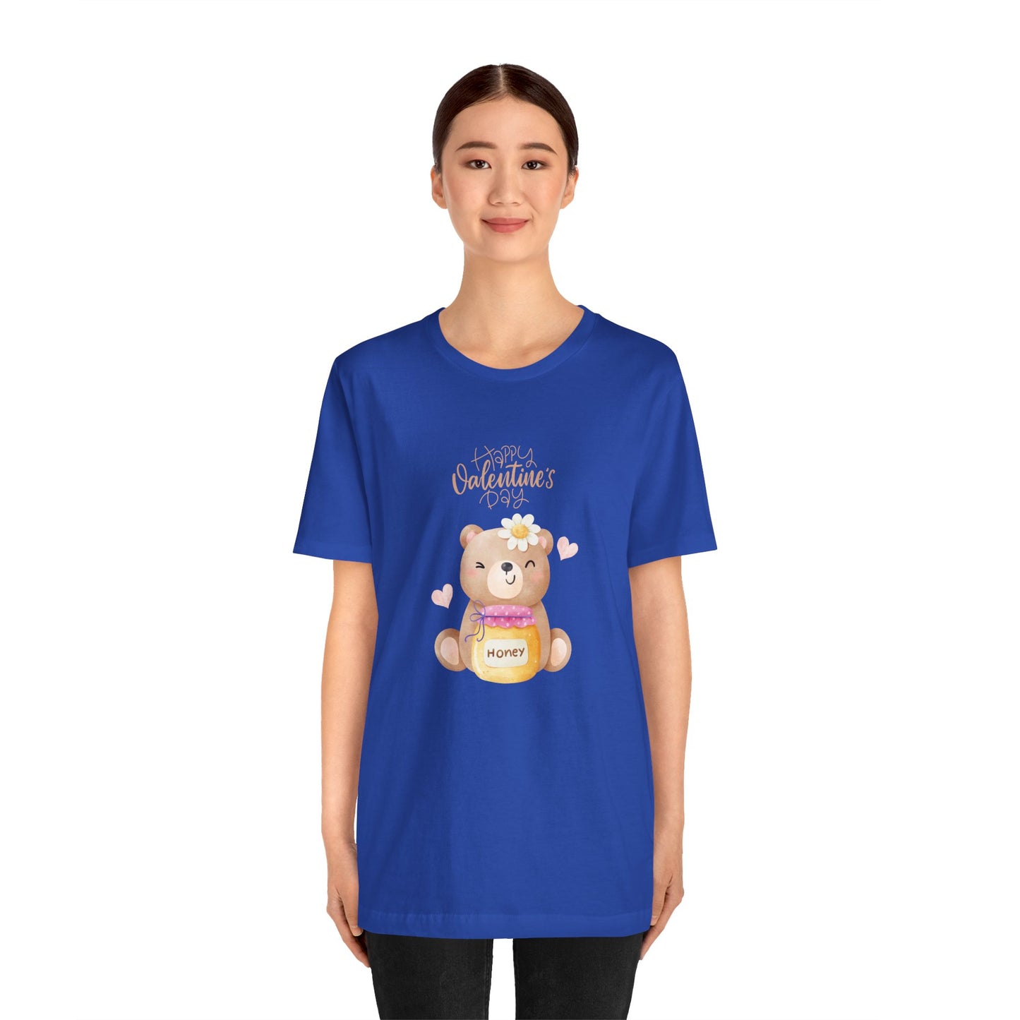 Baby Bear, Happy Valentine's Day - Unisex Jersey Short Sleeve Tee - 11522