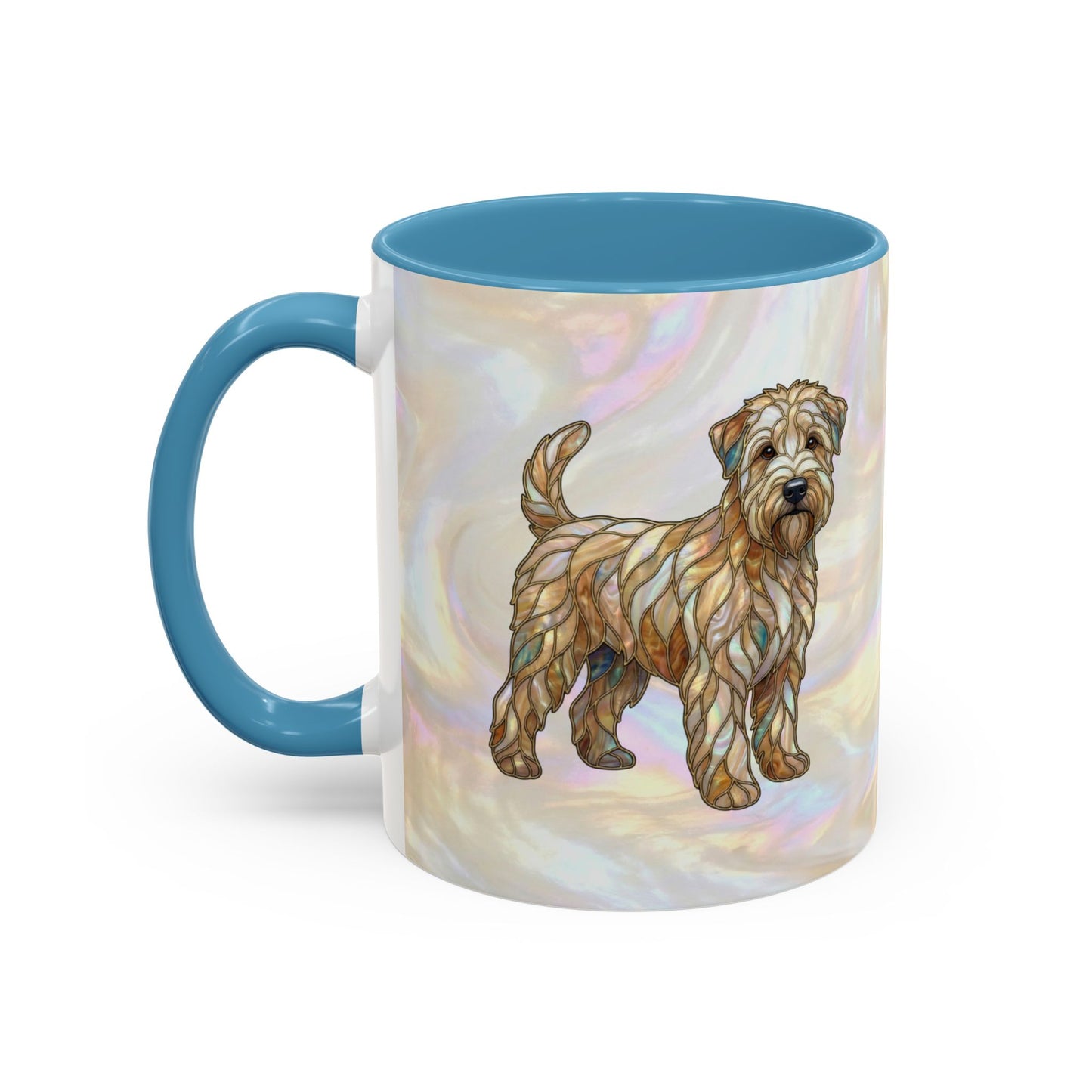 Wheaten Terrier Accent Coffee Mug – Stained Glass Design 11/15oz - 14651