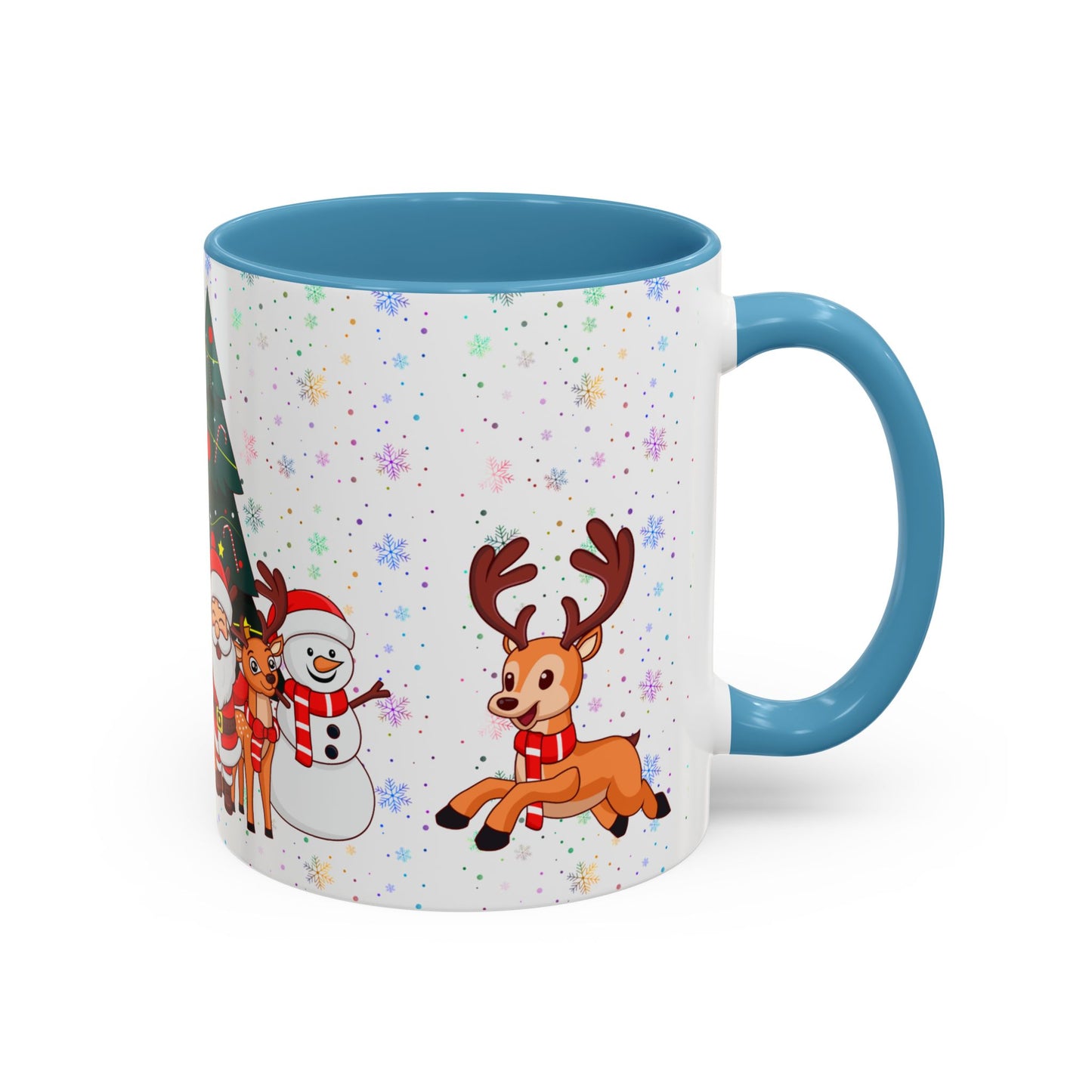 Christmas Party,  Santa,  Snowman, & Reindeer -  Accent Coffee Mug (11, 15oz) - 10428