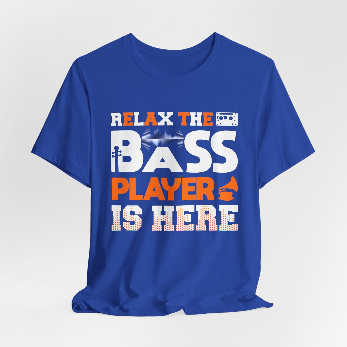 Music: Bass Player Is Here  - Unisex Jersey Short Sleeve Tee