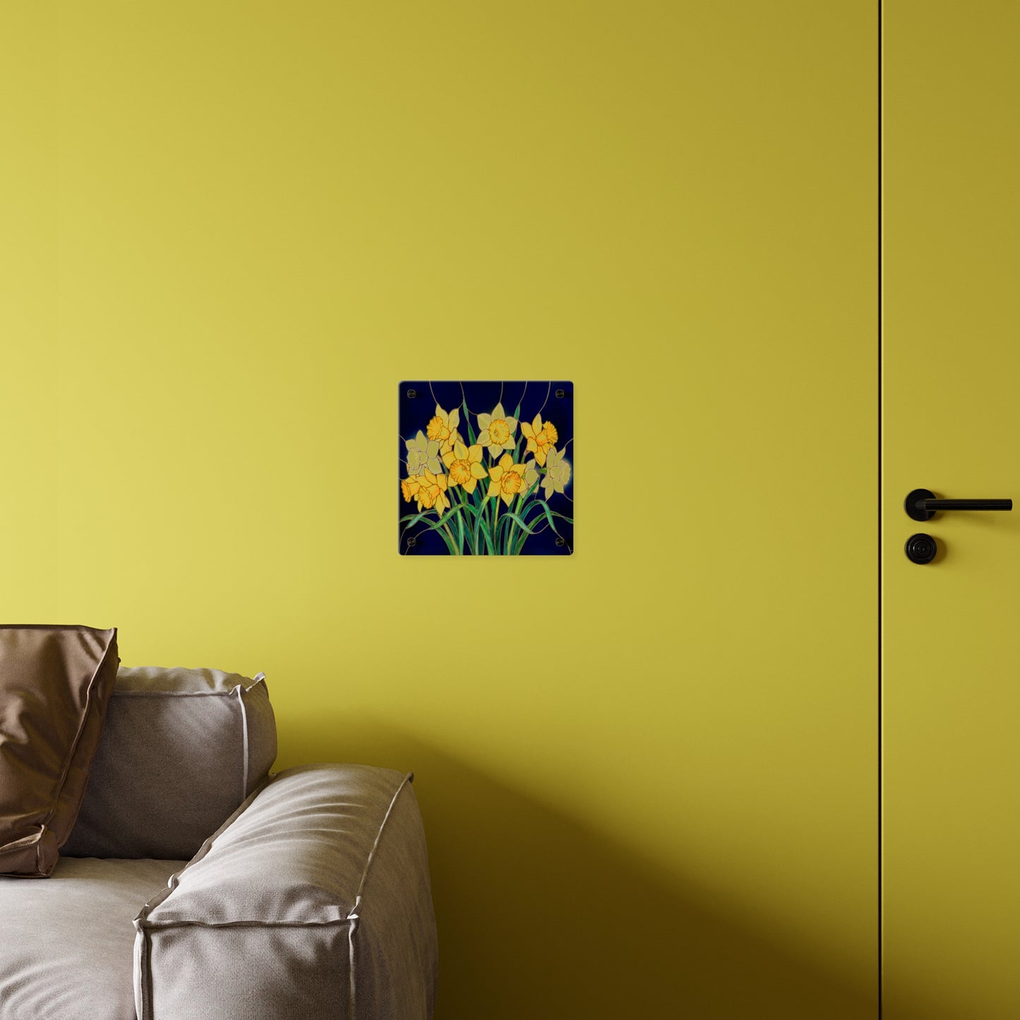 Daffodil Floral Acrylic Wall Art Panel - 14601