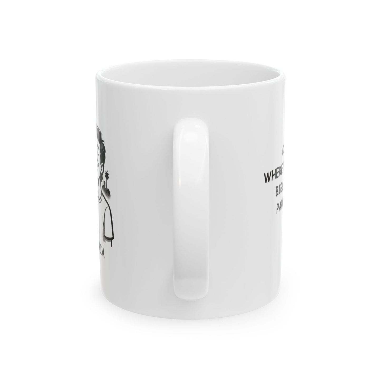 "California: Where your dreams are bigger than your parking tickets." Ceramic Mug - 12705