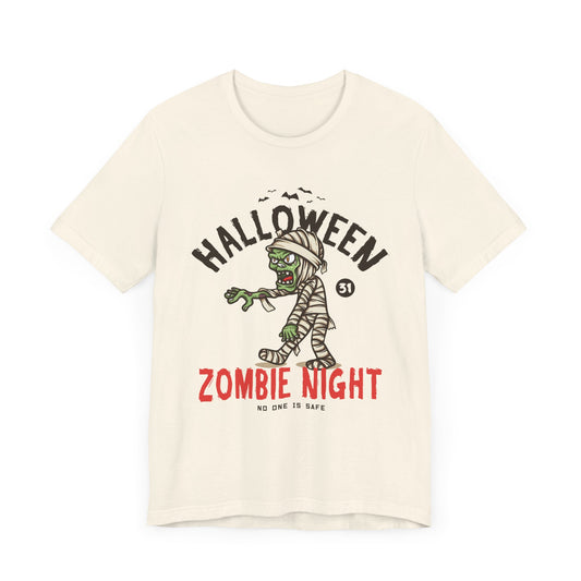 Halloween, Zombie Night - Unisex Jersey Short Sleeve Tee - 12927
