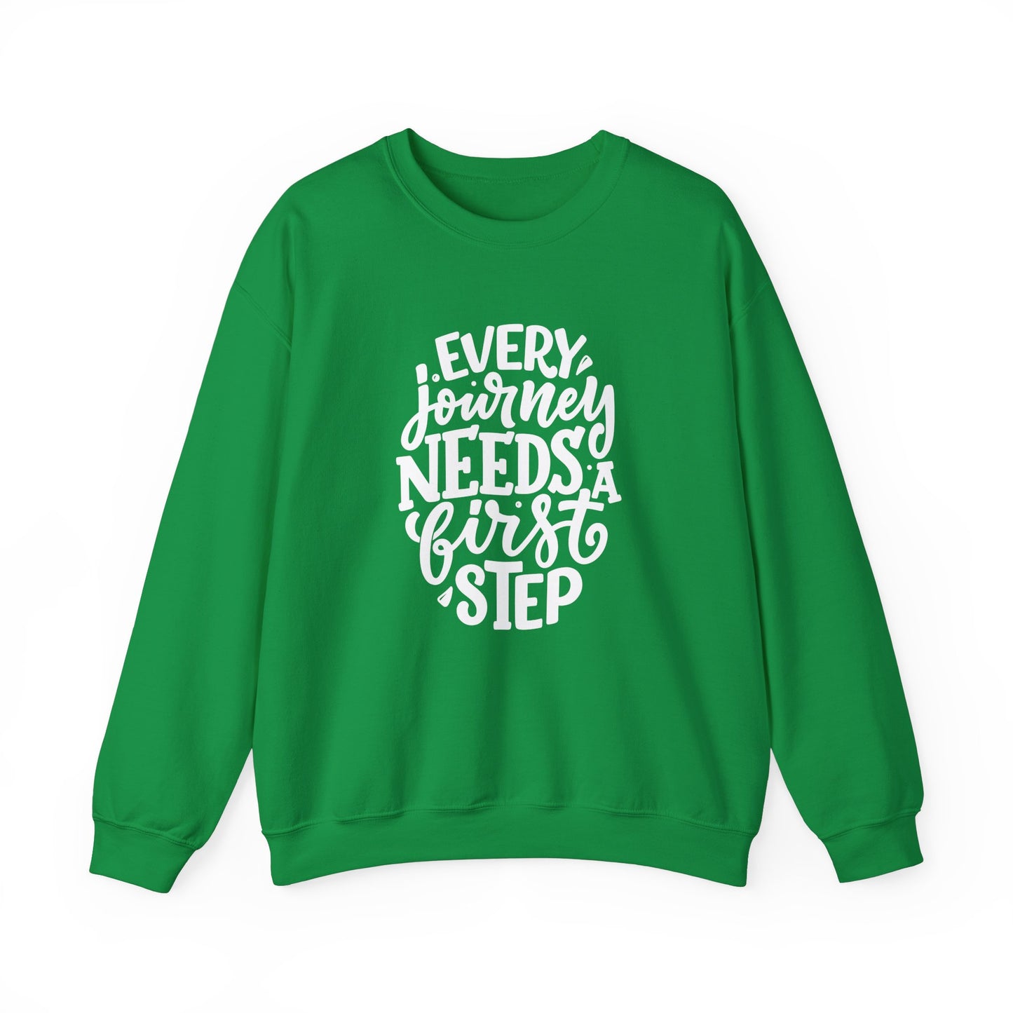 Every Journey Needs A First Step - Unisex Heavy Blend™ Crewneck Sweatshirt