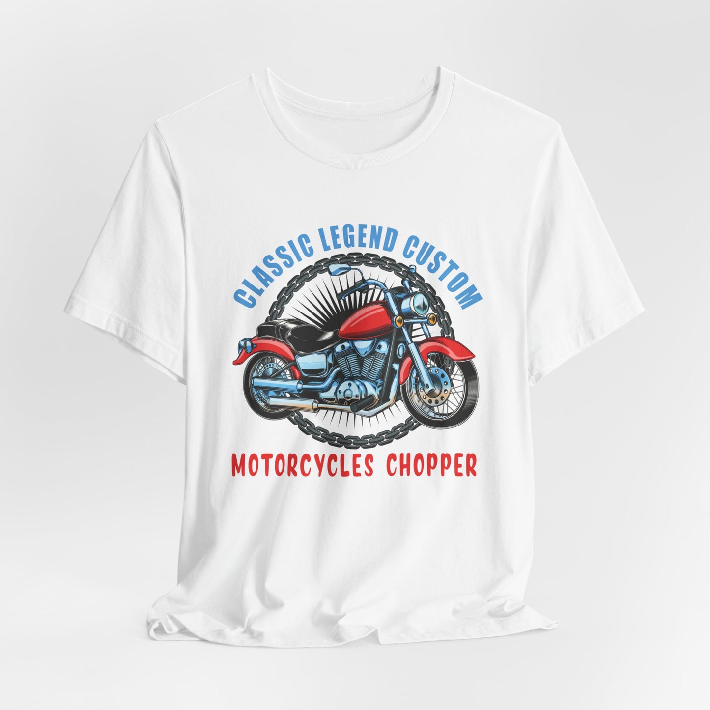 Classic Legend Custom, Motorcycle Chopper - Unisex Jersey Short Sleeve Tee