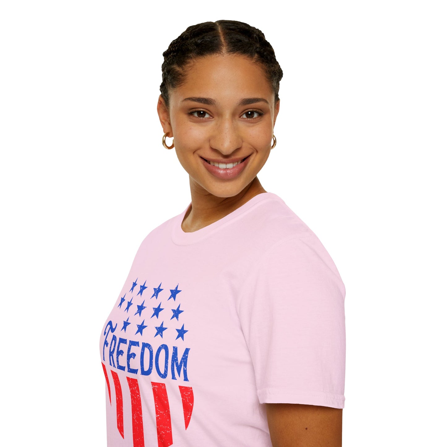 American Freedom Unisex T-Shirt - Patriot Tee, July 4th Celebration, Memorial Day Outfit, Independence Day Gift, Vintage Style Shirt - 13734