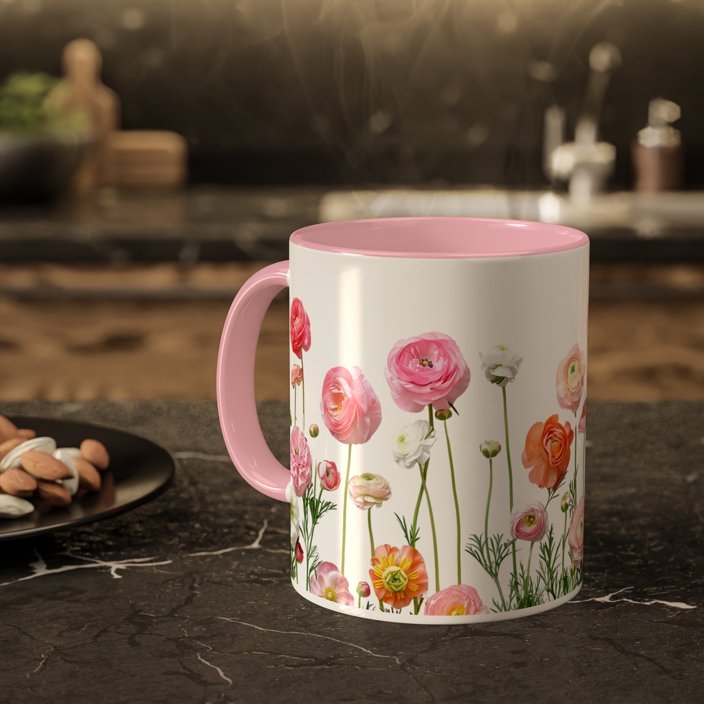 Vibrant Pink and Orange Petals - Colorful Mugs, 11oz