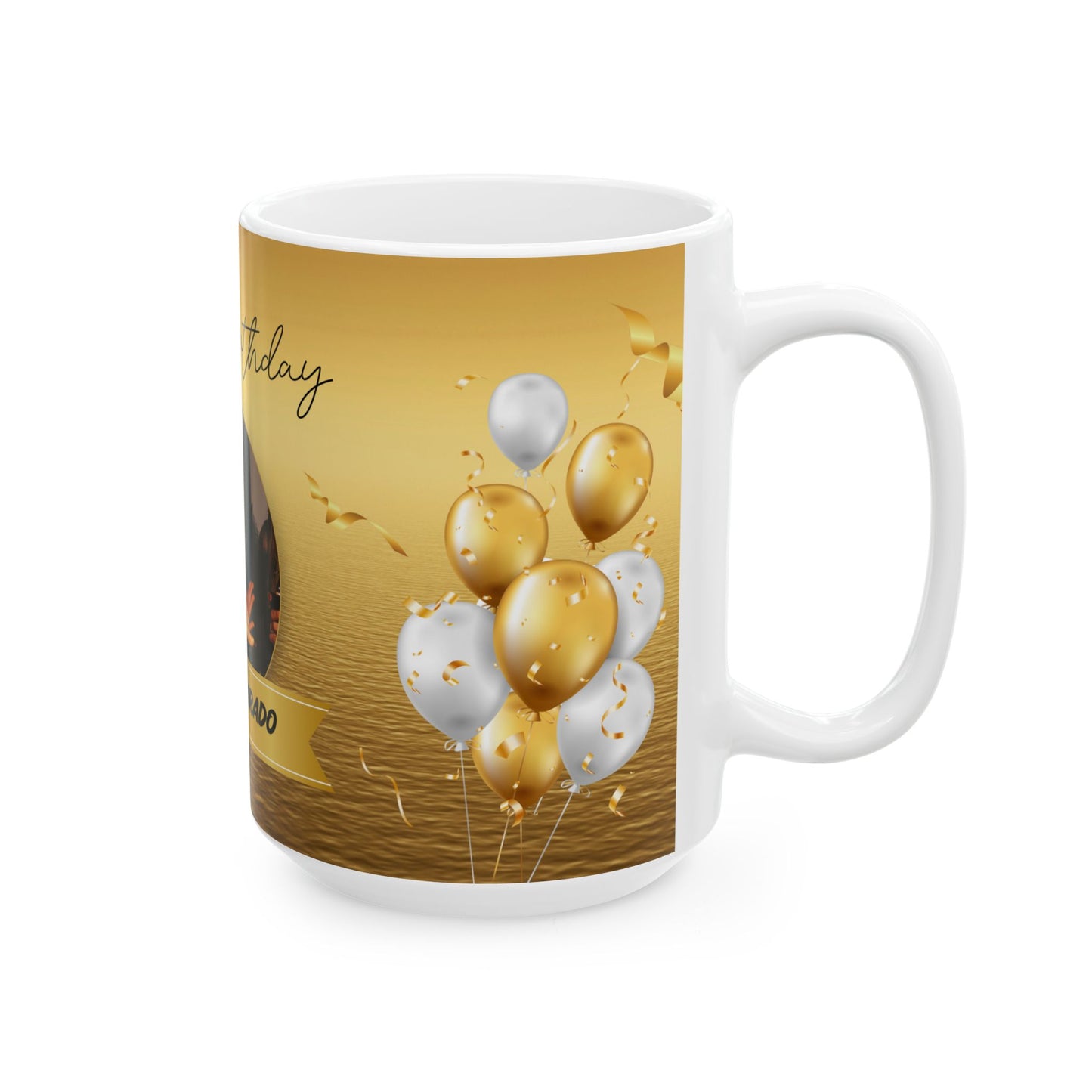 Personalized Birthday Mug, Customizable Gift for Tea & Coffee Lovers, Celebration Ceramic Mug - 13993