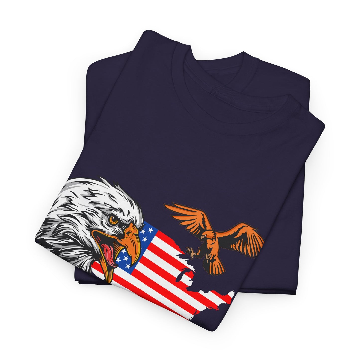 Unisex Heavy Cotton Tee with "Forever Free" Design - Perfect for Patriotic Events, July 4th Celebrations, Gifts, Summer Wear, Casual Outfits - 13692