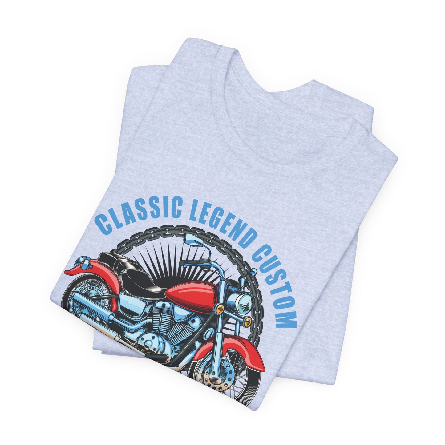 Classic Legend Custom, Motorcycle Chopper - Unisex Jersey Short Sleeve Tee