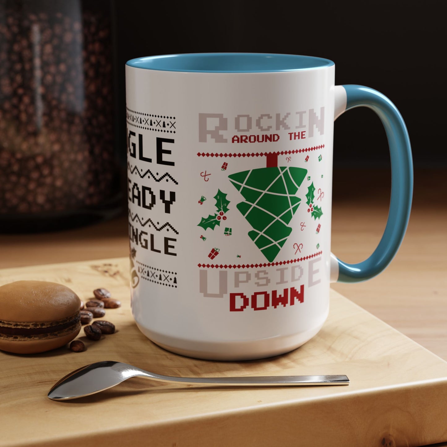 Single and Ready to Jingle - Accent Coffee Mug (11, 15oz)