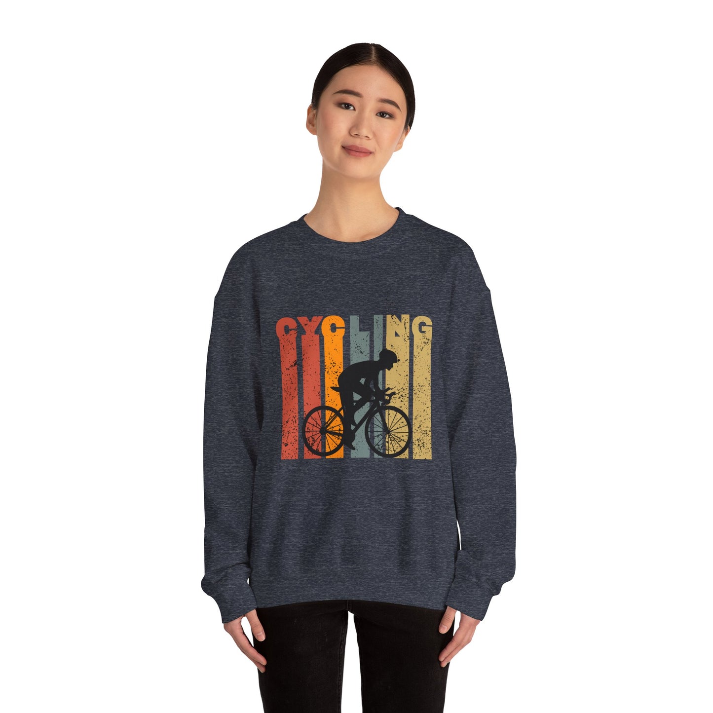 Cycling - Unisex Heavy Blend™ Crewneck Sweatshirt - 10679