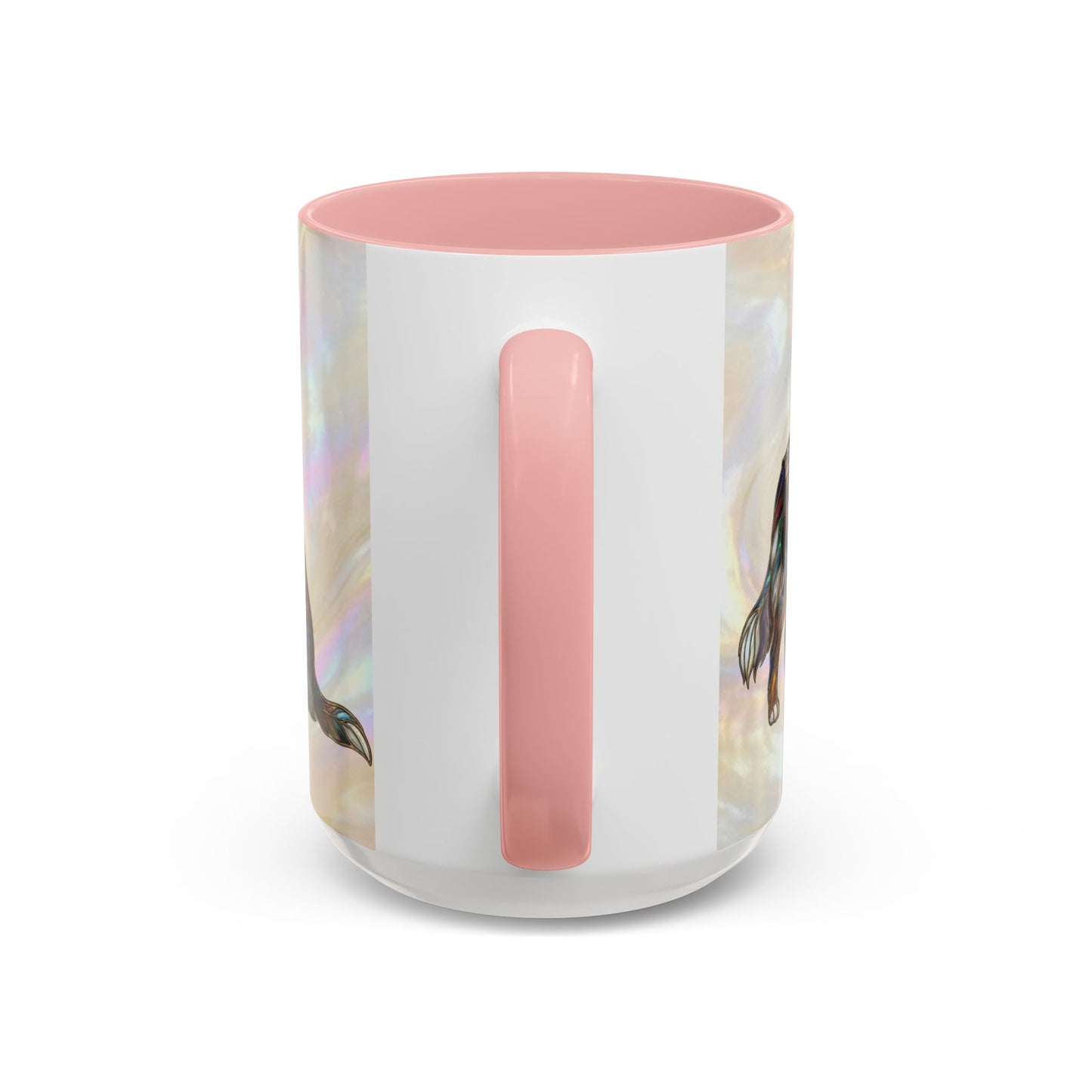 Australian Shepherd Accent Coffee Mug — Stained Glass Design (11/15oz) -14614
