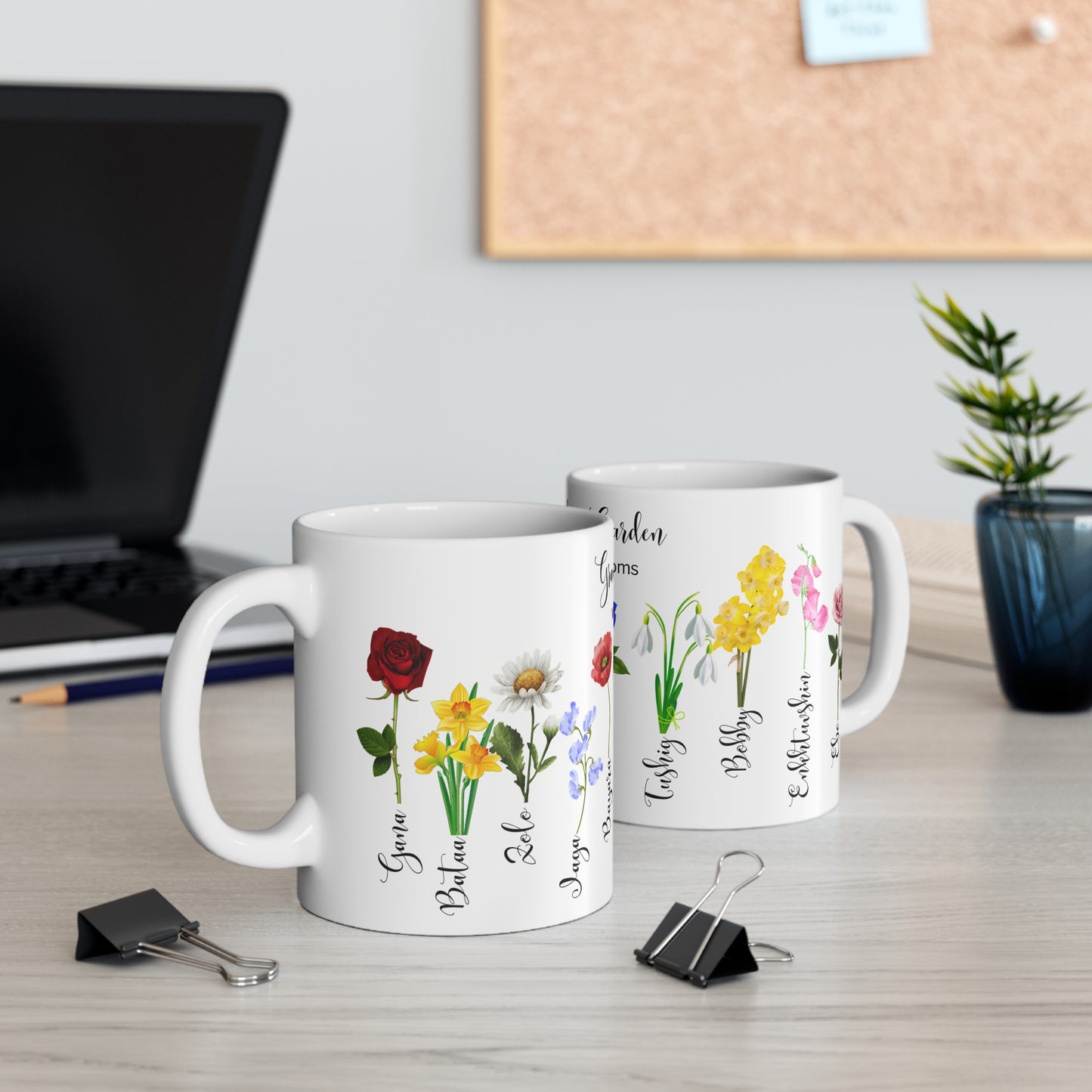 Grandma's Garden Where Love Blooms" Customizable - Mug 11oz