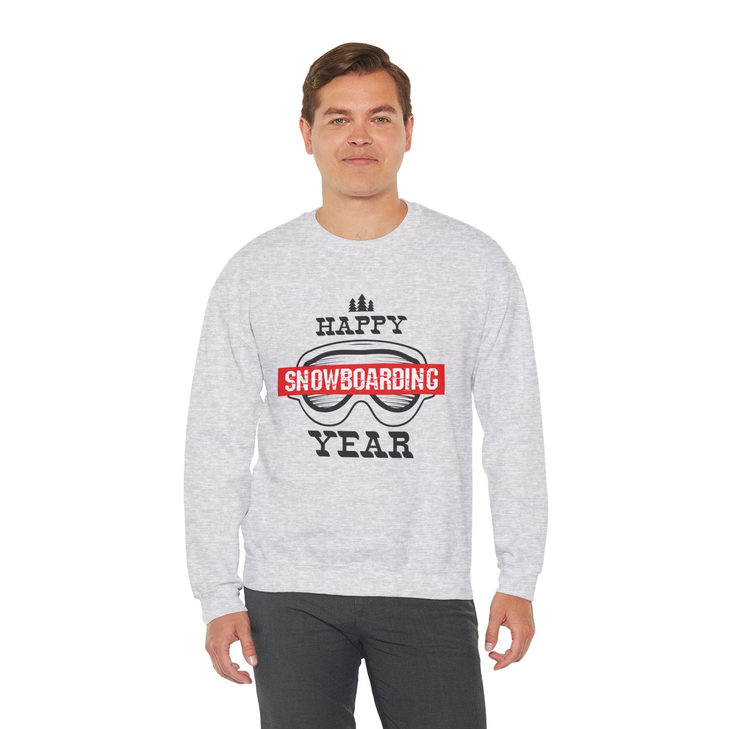 Happy Snowboarding Year - Unisex Heavy Blend™ Crewneck Sweatshirt