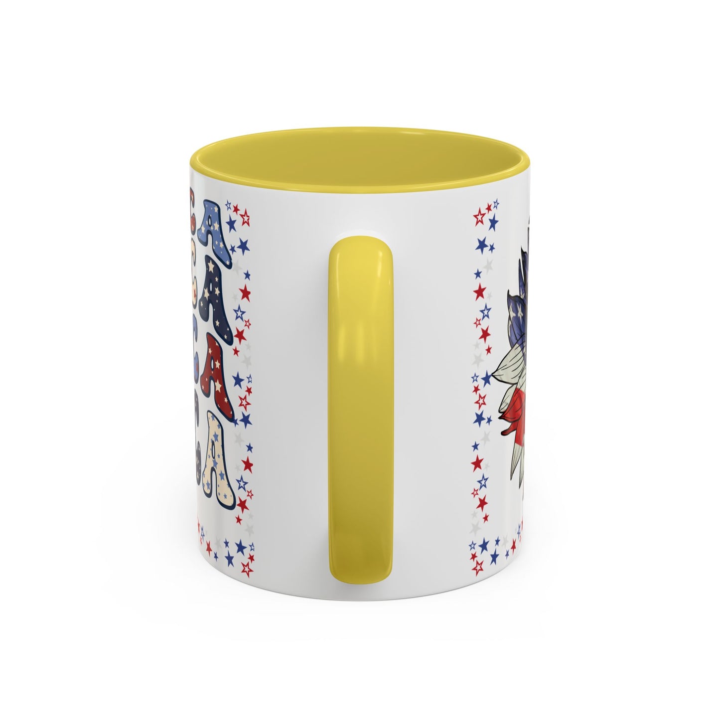 July 4, Red & Blue, Colorful Mugs, 11oz - 10590