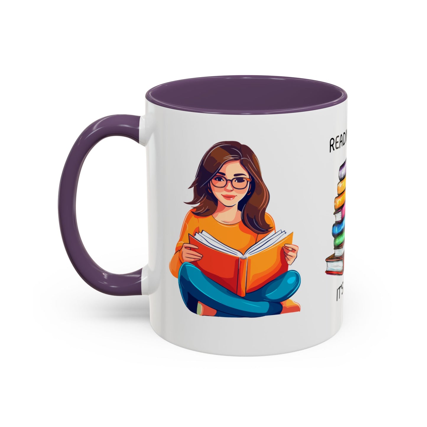 Reading Books, It's My Job - Accent Coffee Mug (11, 15oz) - 10690