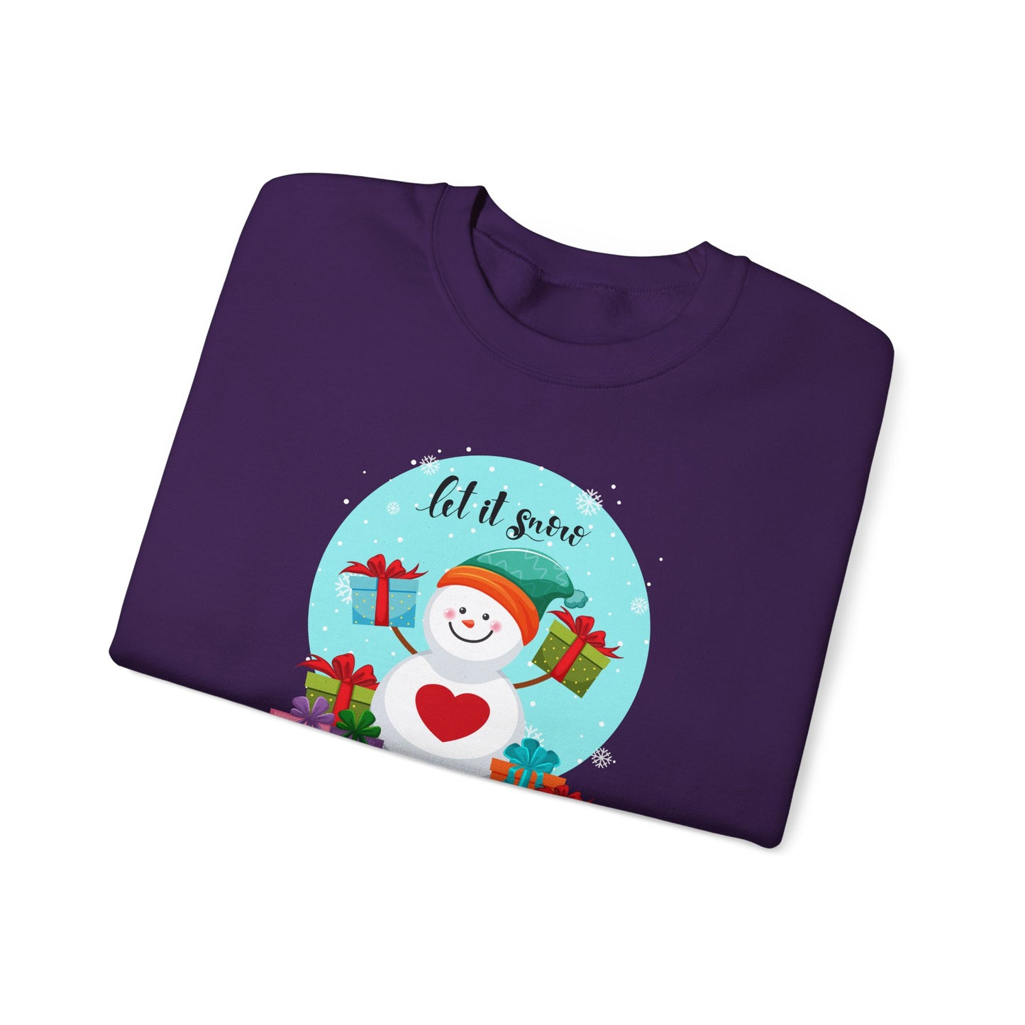 Santa, Let It snow - Unisex Heavy Blend™ Crewneck Sweatshirt - 10009