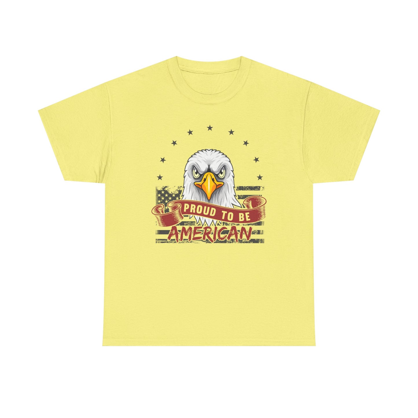 Proud to Be American Tee, Patriotic T-Shirt, USA Pride Shirt, Eagle Graphic Tee, Independence Day Gift, 4th of July Apparel - 13785