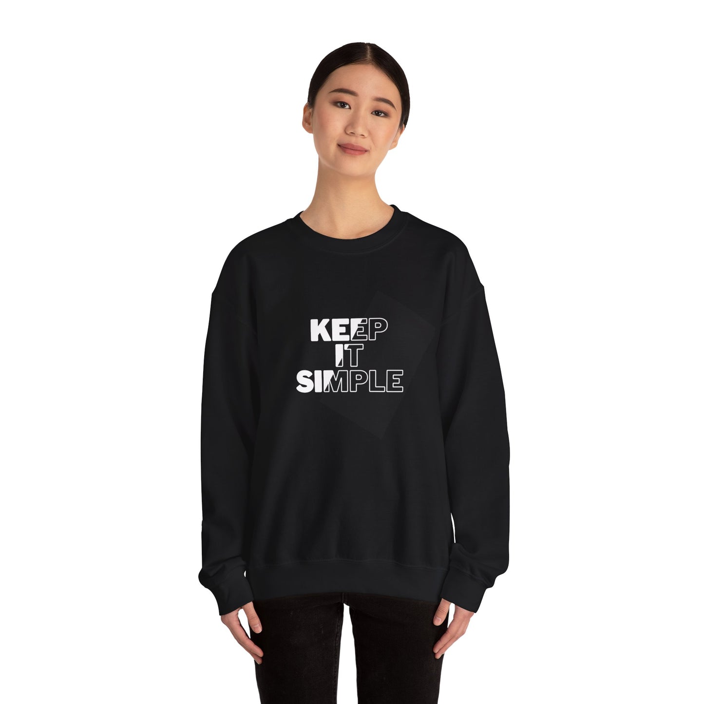 Keep It Simple - Unisex Heavy Blend™ Crewneck Sweatshirt | Crew neck,DTG,Embroidery,Men's Clothing,Neck Labels,Regular fit,Sweatshirts,TikTok,Unisex,Women's Clothing