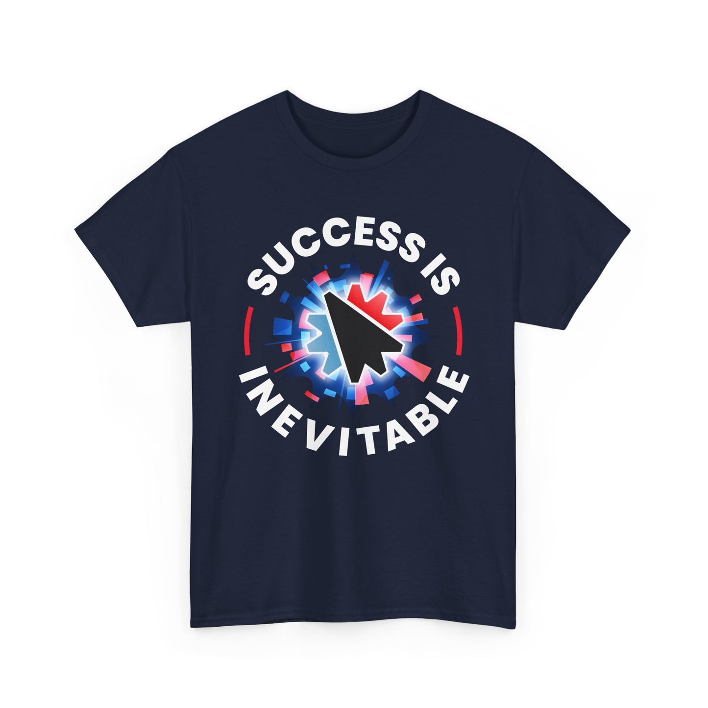 Success Is Inevitable T-Shirt – Motivational Graphic Tee with Cursor Design - 14884