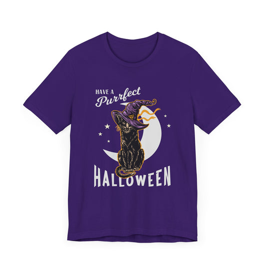 Have A Purfect Halloween - Unisex Jersey Short Sleeve Tee - 12921