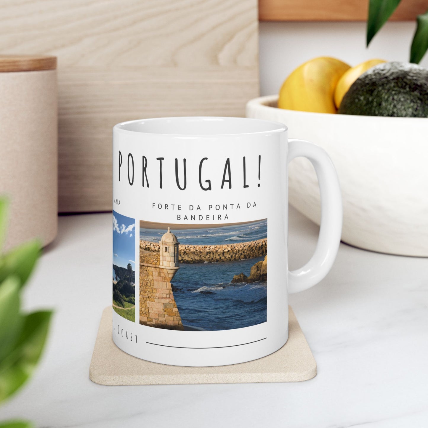Hello, Lagos, Portugal Scenic Ceramic Mug - Perfect for Coffee Lovers - 12100