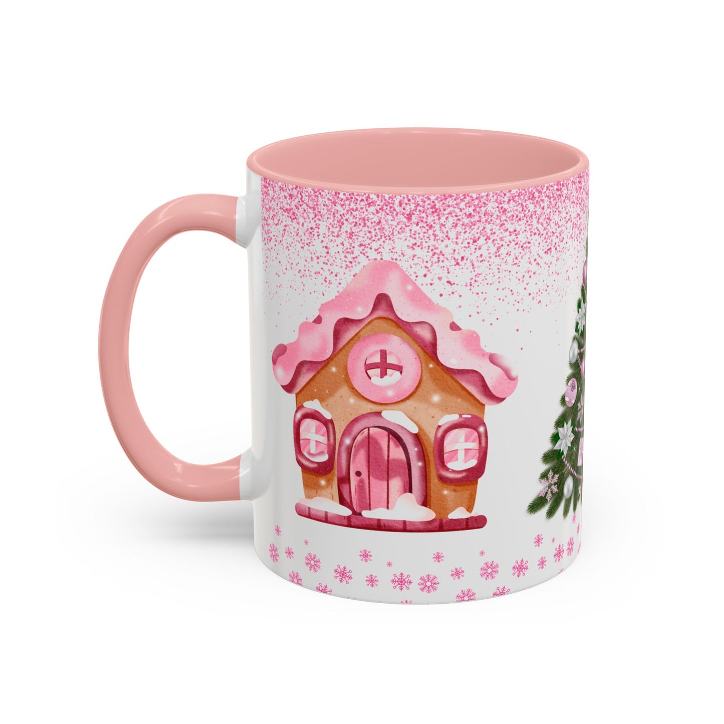 Pink Christmas - Accent Coffee Mug (11, 15oz)