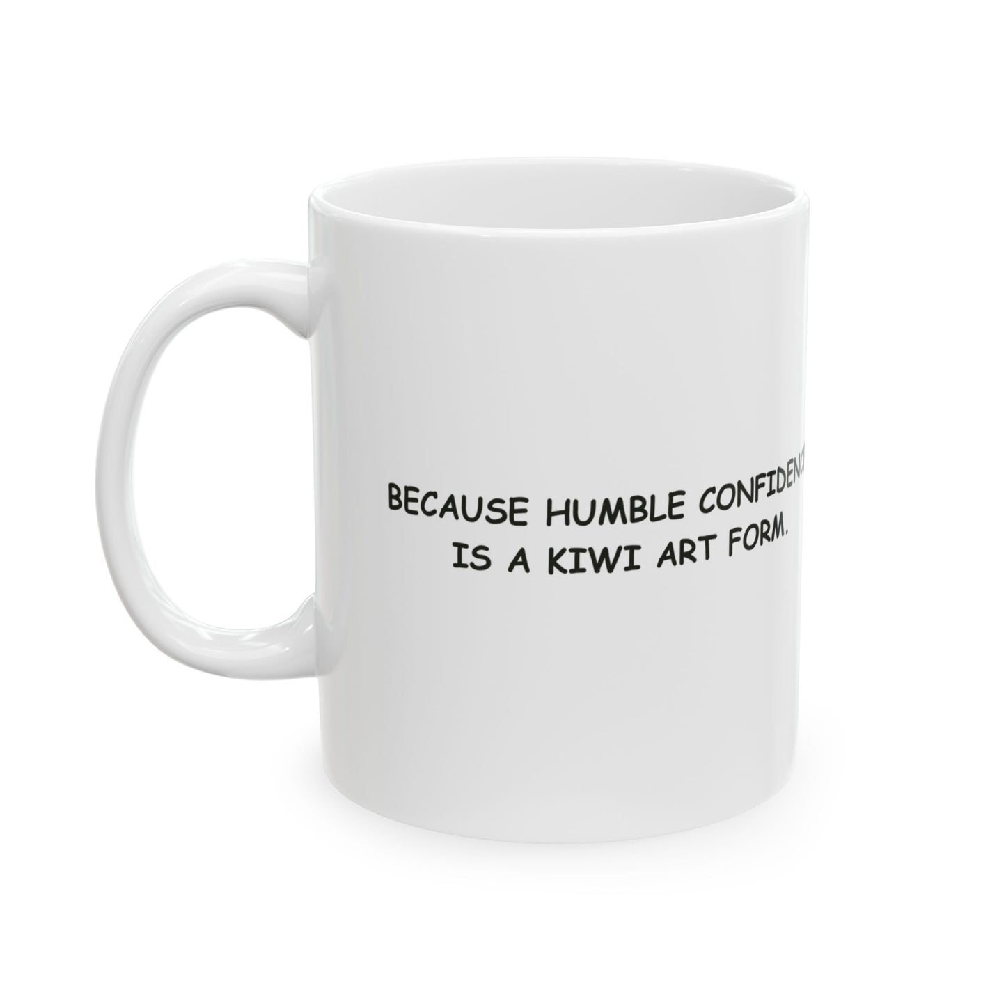 “I'm not arguing, I'm just explaining why I'm right – Kiwi edition.” Ceramic Mug - 11oz & 15oz - 12882