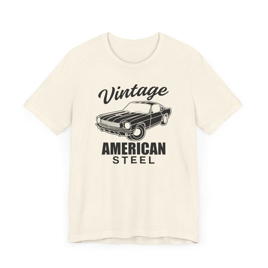 Vintage American Steel - Unisex Jersey Short Sleeve Tee