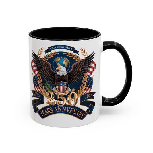 250th Anniversary Eagle Coffee Mug — Patriotic 1776–2026 Commemorative Accent Mug - 14871