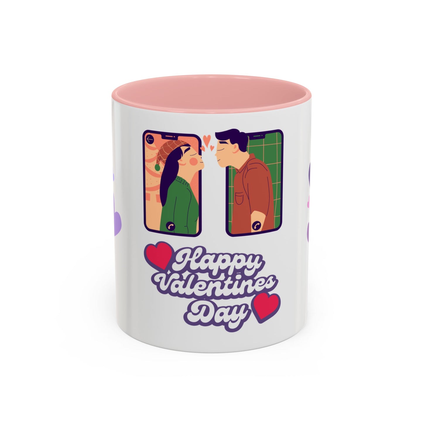 Happy Valentine's Day - Accent Coffee Mug (11, 15oz) - 11593
