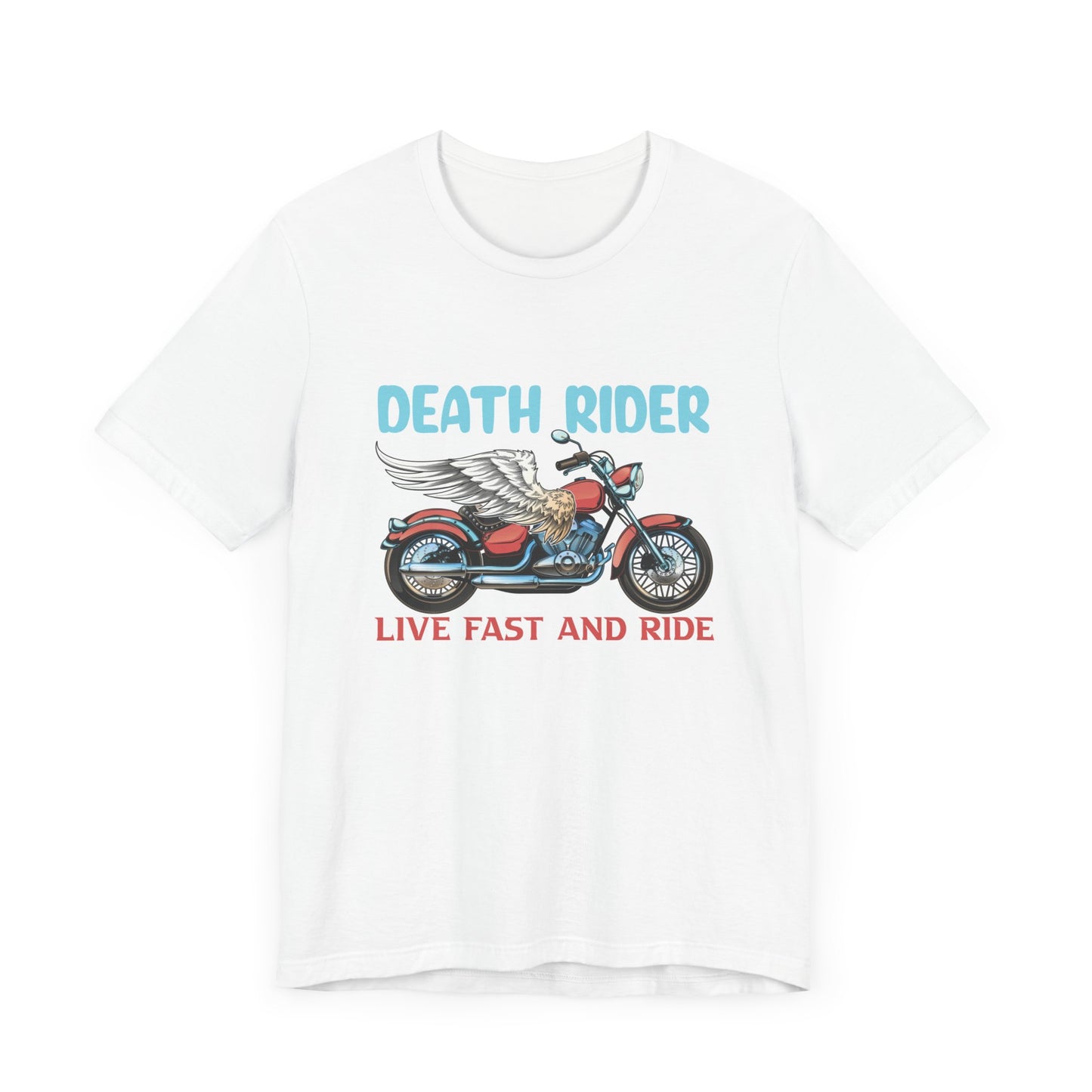 Death Rider, Live Fast and Ride  - Unisex Jersey Short Sleeve Tee