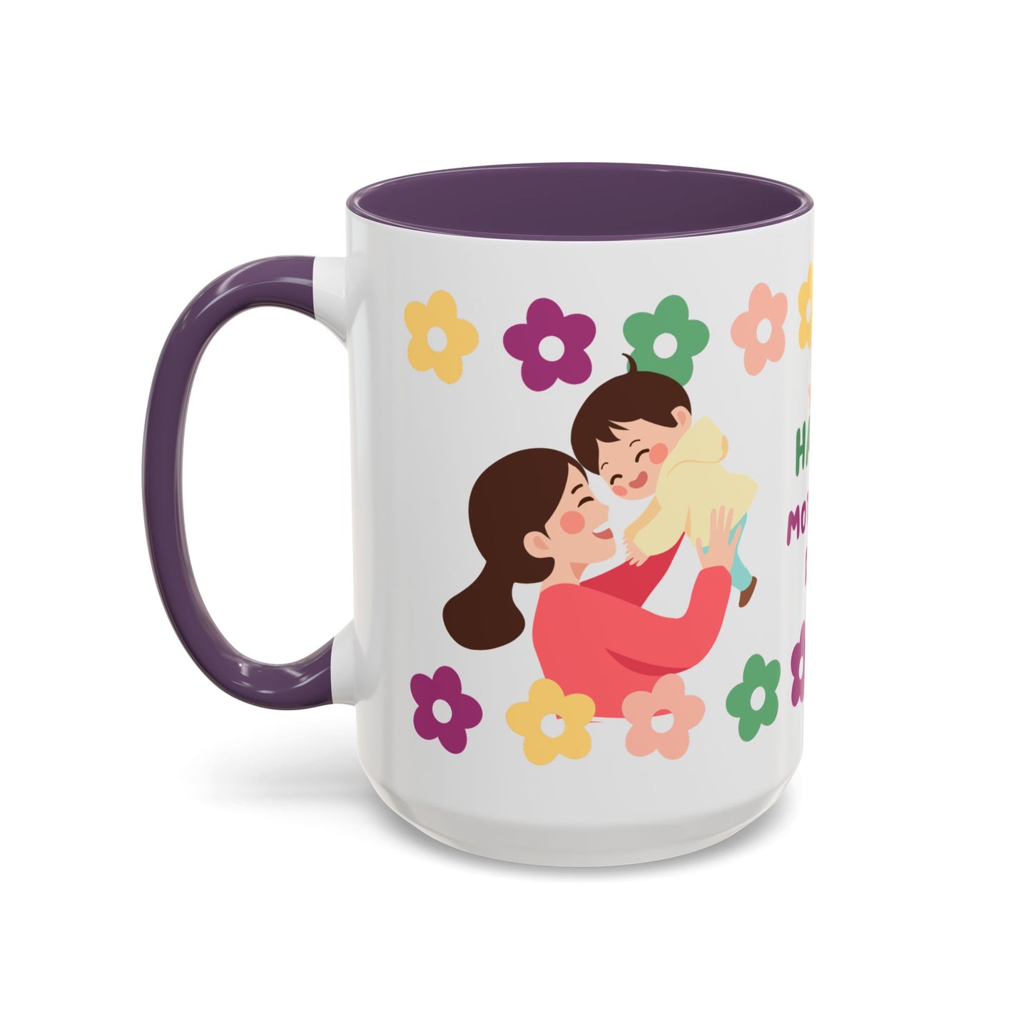 Happy Mother's Day Floral Accent Coffee Mug - 11/15oz - 12491