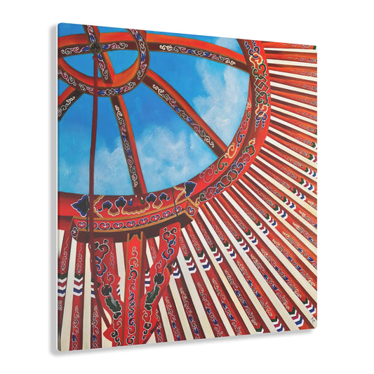 Mongol Yurt Top - Acrylic Prints