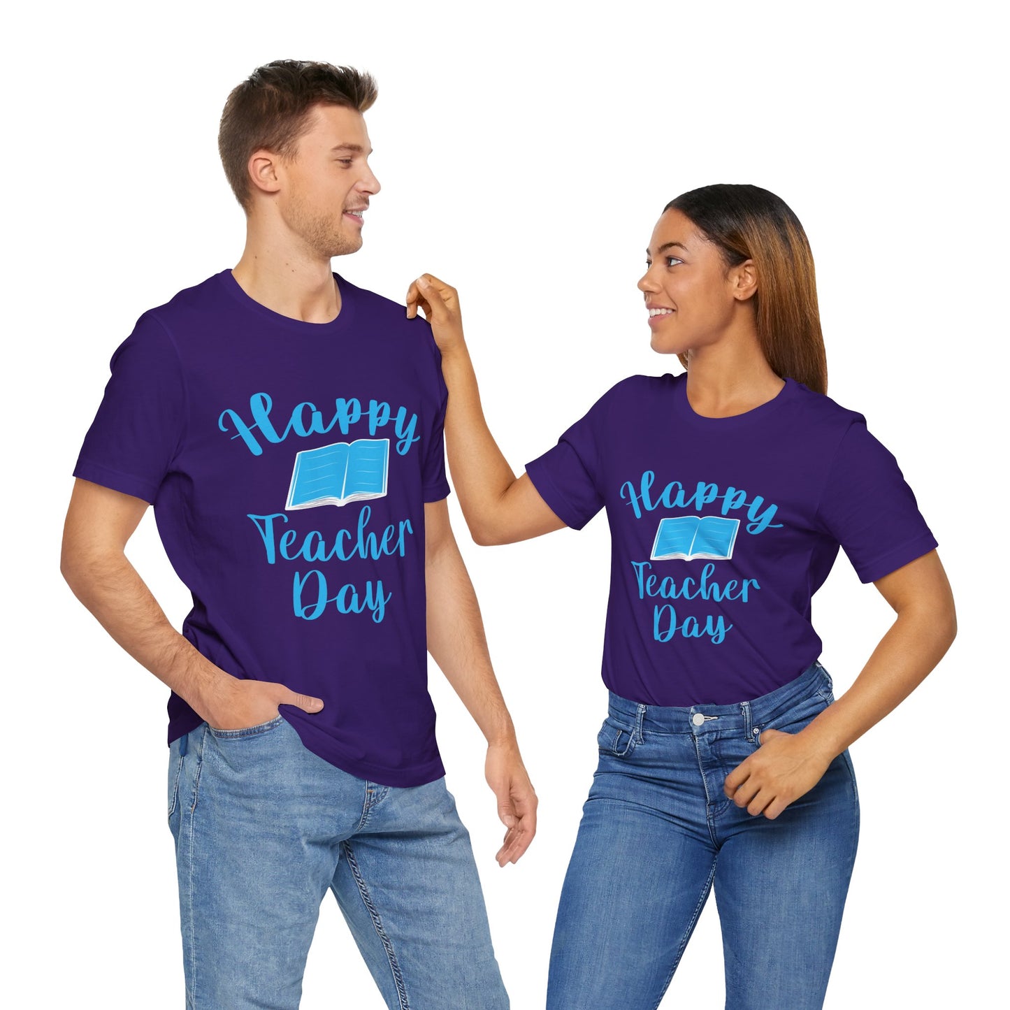 Teacher: Happy Teacher Day - Unisex Jersey Short Sleeve Tee - 13439
