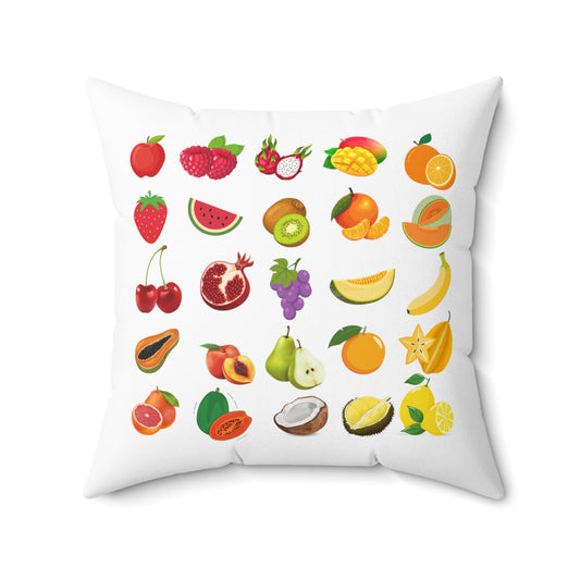 Fruits - Spun Polyester Square Pillow