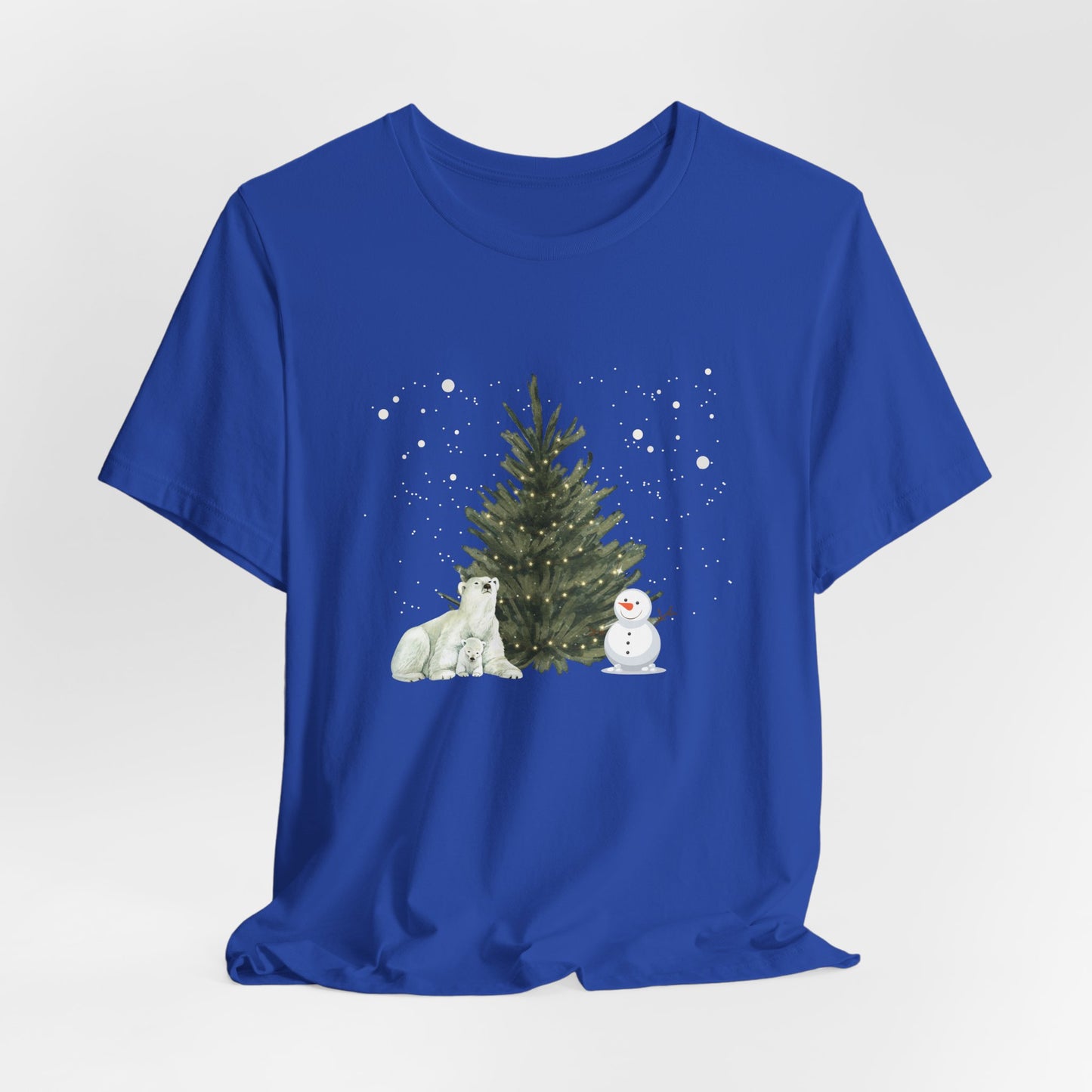 Polar Bear & snowman - Unisex Jersey Short Sleeve Tee - 10021