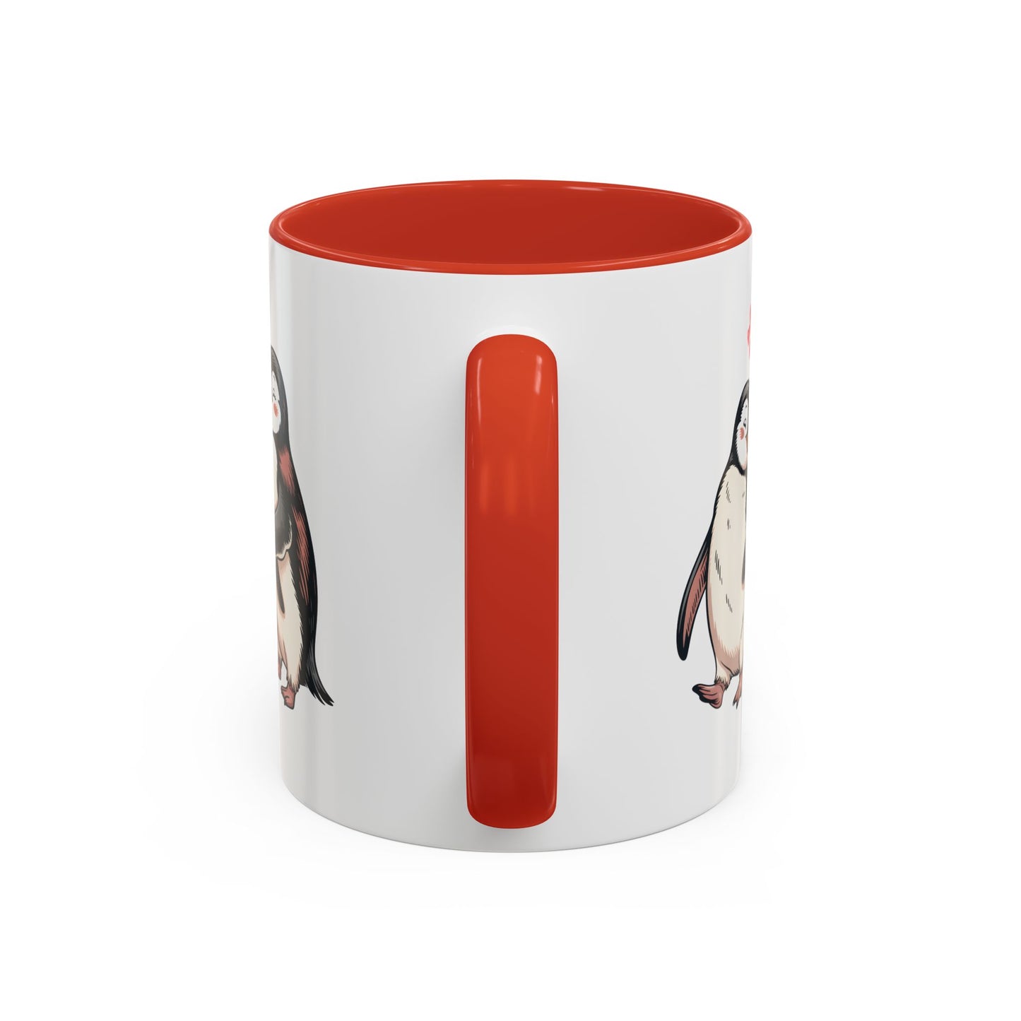 Always Together Personalized Coffee Mug — Penguin Couple with Custom Names & Established Date (11/15 oz) - 14744