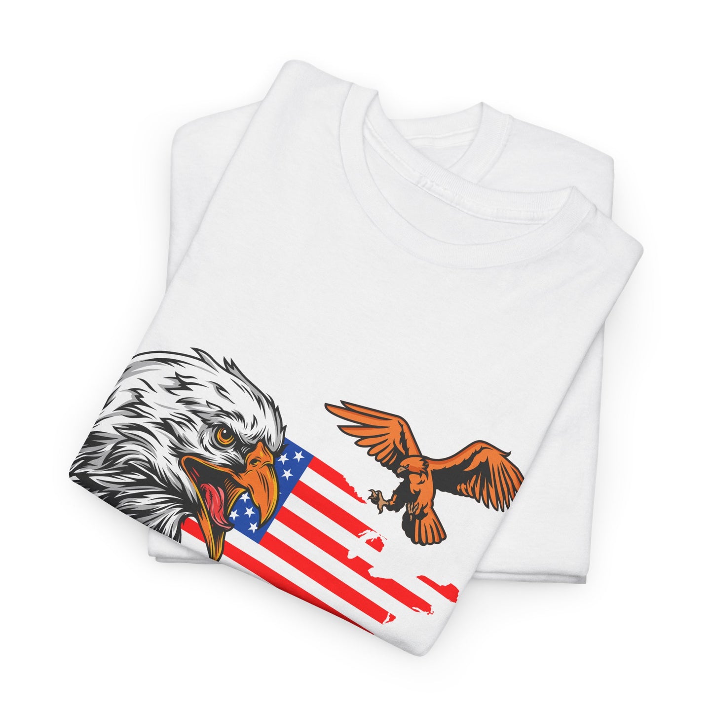 Unisex Heavy Cotton Tee with "Forever Free" Design - Perfect for Patriotic Events, July 4th Celebrations, Gifts, Summer Wear, Casual Outfits - 13692