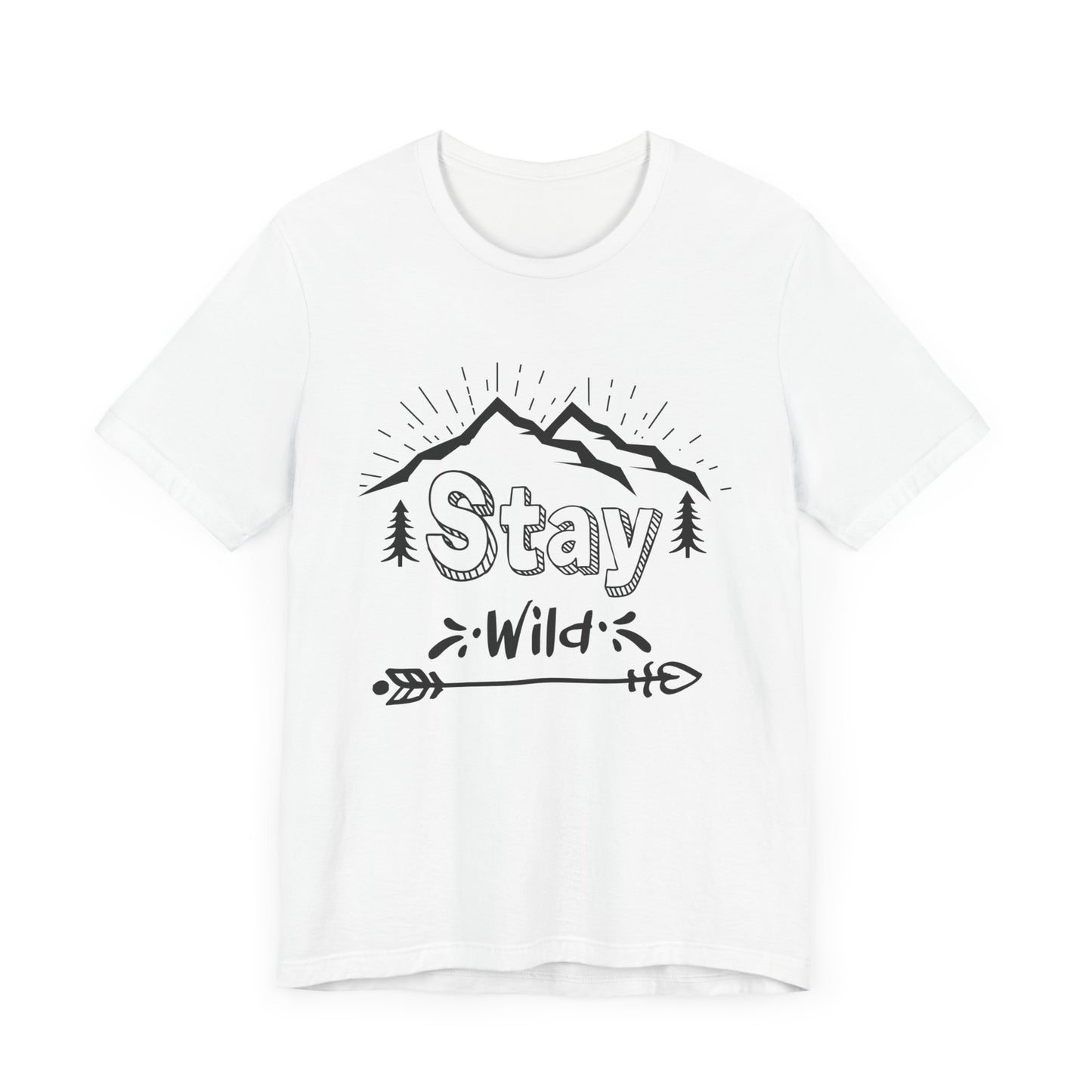 Camping: Stay Wild - Unisex Jersey Short Sleeve Tee