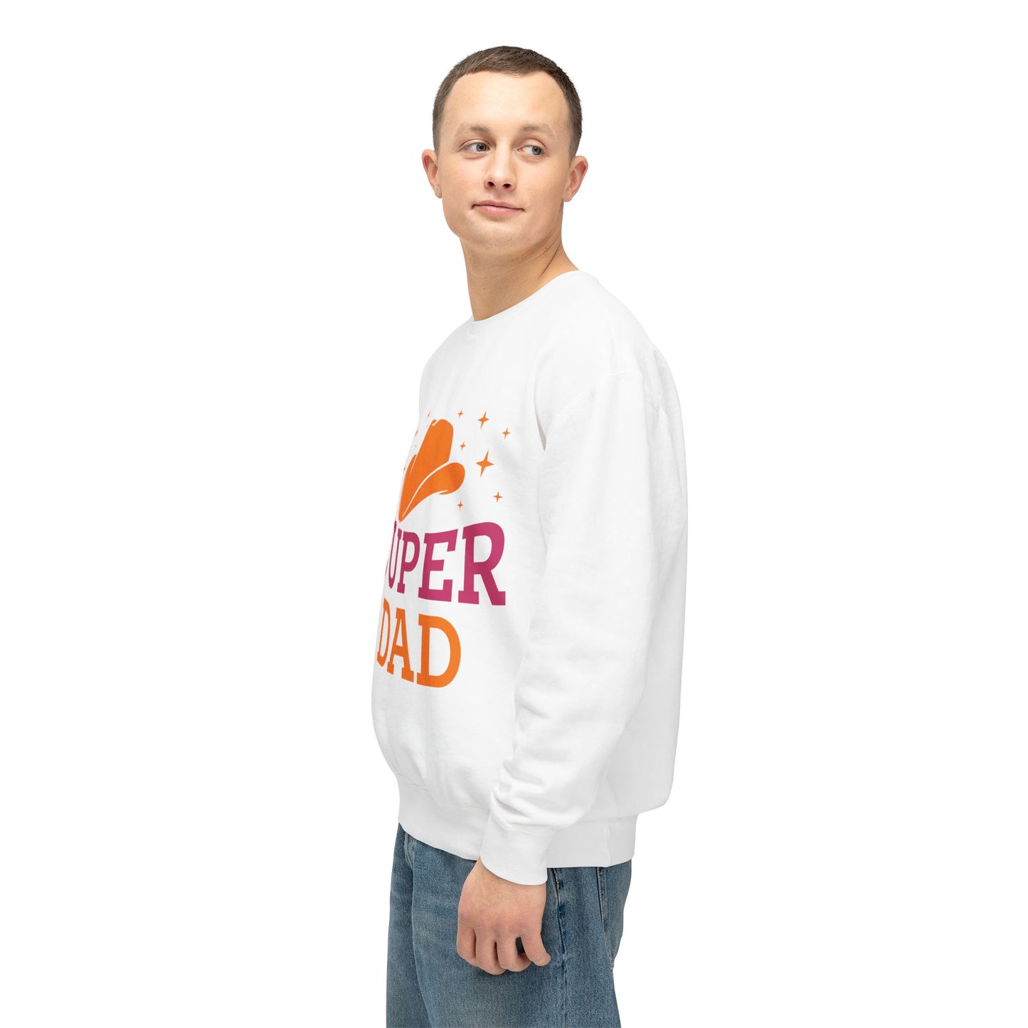 Super Dad Unisex Lightweight Crewneck Sweatshirt | Perfect Gift for Father's Day - 12907