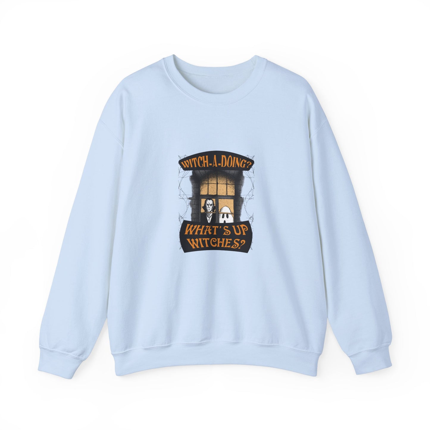 What's Up Witches? - Unisex Heavy Blend™ Crewneck Sweatshirt